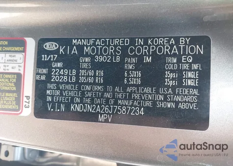 2018 Kia Soul from USA, damaged, VIN KNDJN2A26J7587234